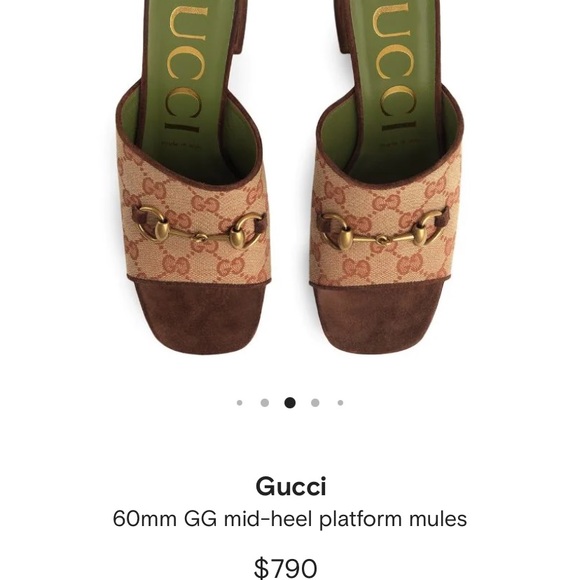 Gucci
36.5
Heel 2.4 in
Platform 0.4 in - Picture 10 of 12